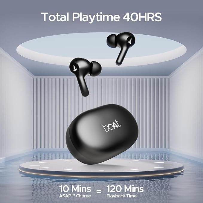boAt Airdopes 71 TWS Earbuds (Active Black)