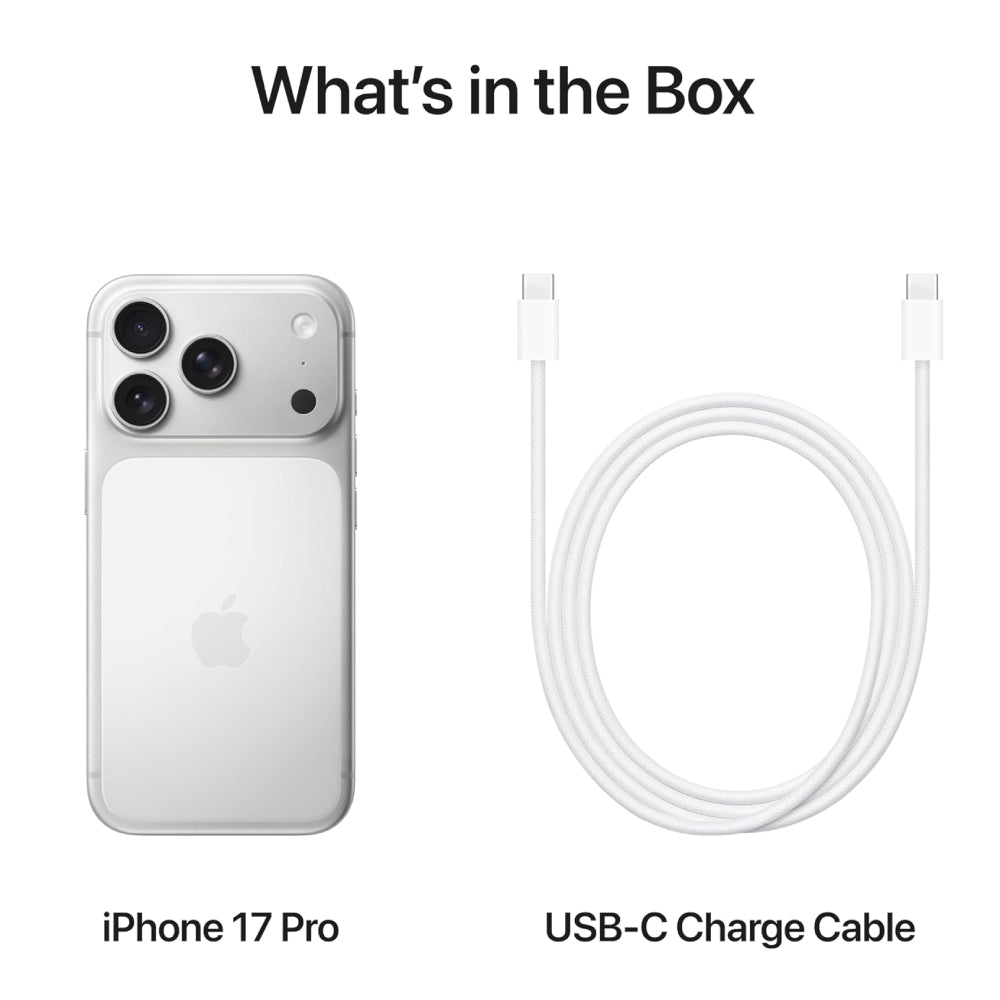 iphone 17 Pro 512GB 6.3-inch Display with ProMotion up to 120Hz, A19 Pro Chip, Breakthrough Battery Life, Pro Fusion Camera System with Center Stage Front Camera International Version