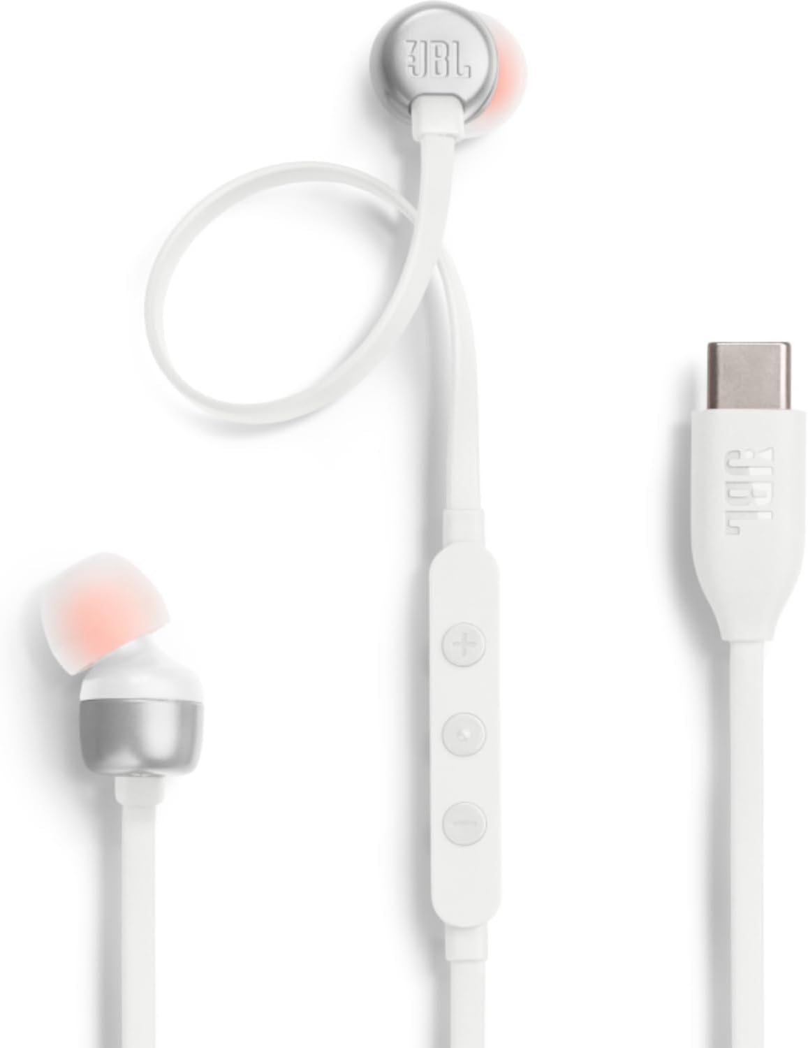 JBL TUNE 305C USB-C Wired Hi-Res In-Ear Headphones, Black