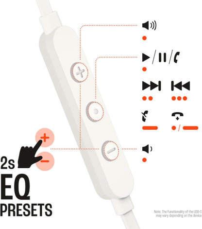 JBL TUNE 305C USB-C Wired Hi-Res In-Ear Headphones, Black