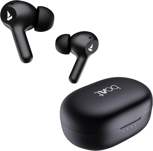 boAt Newly Launched Airdopes 71 TWS Earbuds with 40 Hours Playtime, Dual Mics with ENxTM, ASAPᵀᴹ Charge, IWPᵀᴹ, BEASTᵀᴹ Mode with 50 ms Low Latency, IPX4 & Pocketable ID