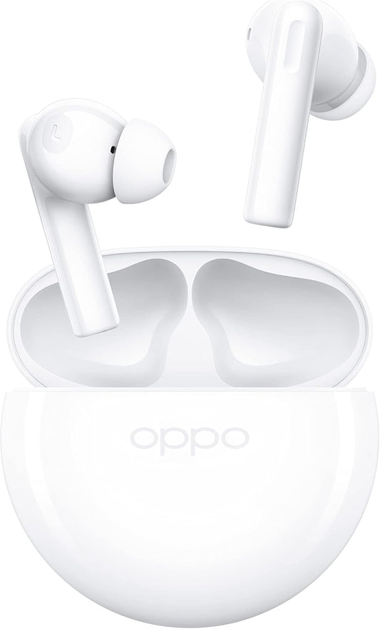 OPPO Enco Buds2 Wireless Headphone,Up to 28 Hours of Listening Time,Noise cancellation, White, ETE41, X21E1, One Size