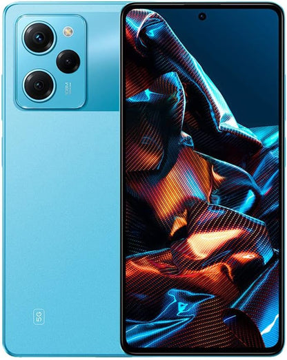 POCO X5 Pro 5G smartphone with 8GB RAM and 256GB storage, featuring a 120Hz display, powered by the Qualcomm Snapdragon® 778G processor, with 67W turbo charging, and a 108MP professional camera.