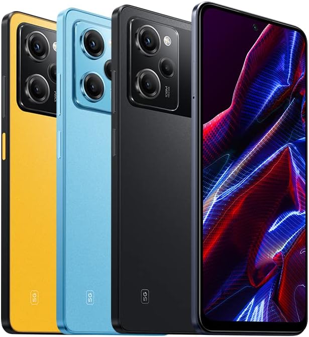 POCO X5 Pro 5G smartphone with 8GB RAM and 256GB storage, featuring a 120Hz display, powered by the Qualcomm Snapdragon® 778G processor, with 67W turbo charging, and a 108MP professional camera.