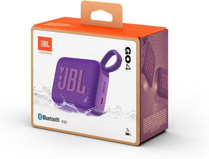 JBL Go 4 ultra-portable Bluetooth speaker with Auracast, powerful sound, 15-hour playtime, and a stylish design – JBLGO4BLK, Black