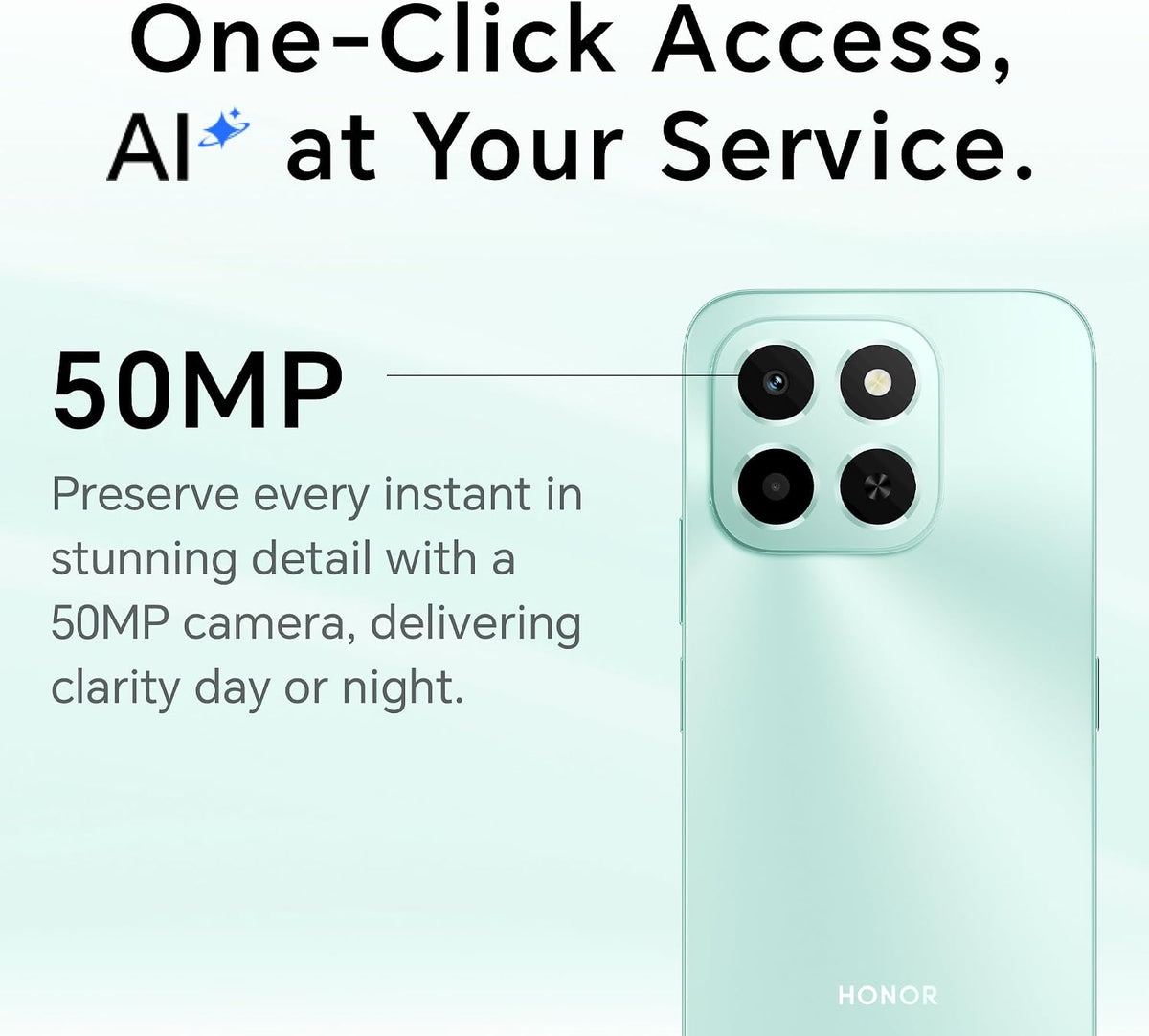 HONOR X6c Smartphone 6GB RAM 256GB ROM, 6.61" 120Hz Display, 50MP Camera, 35W Fast Charging, Dual SIM – Middle East Version (UAE Type Approved)