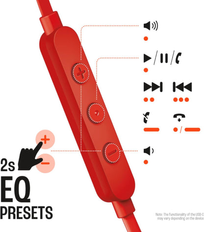 JBL TUNE 305C USB-C Wired Hi-Res In-Ear Headphones, Black