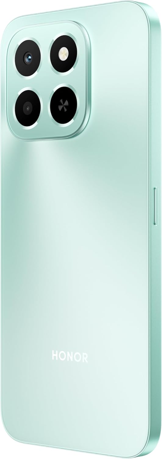 Honor X6c smartphone with 6GB RAM and 128GB storage, featuring a 6.61-inch display with 120Hz refresh rate, 50MP camera, 35W fast charging, dual SIM-Middle East Edition.