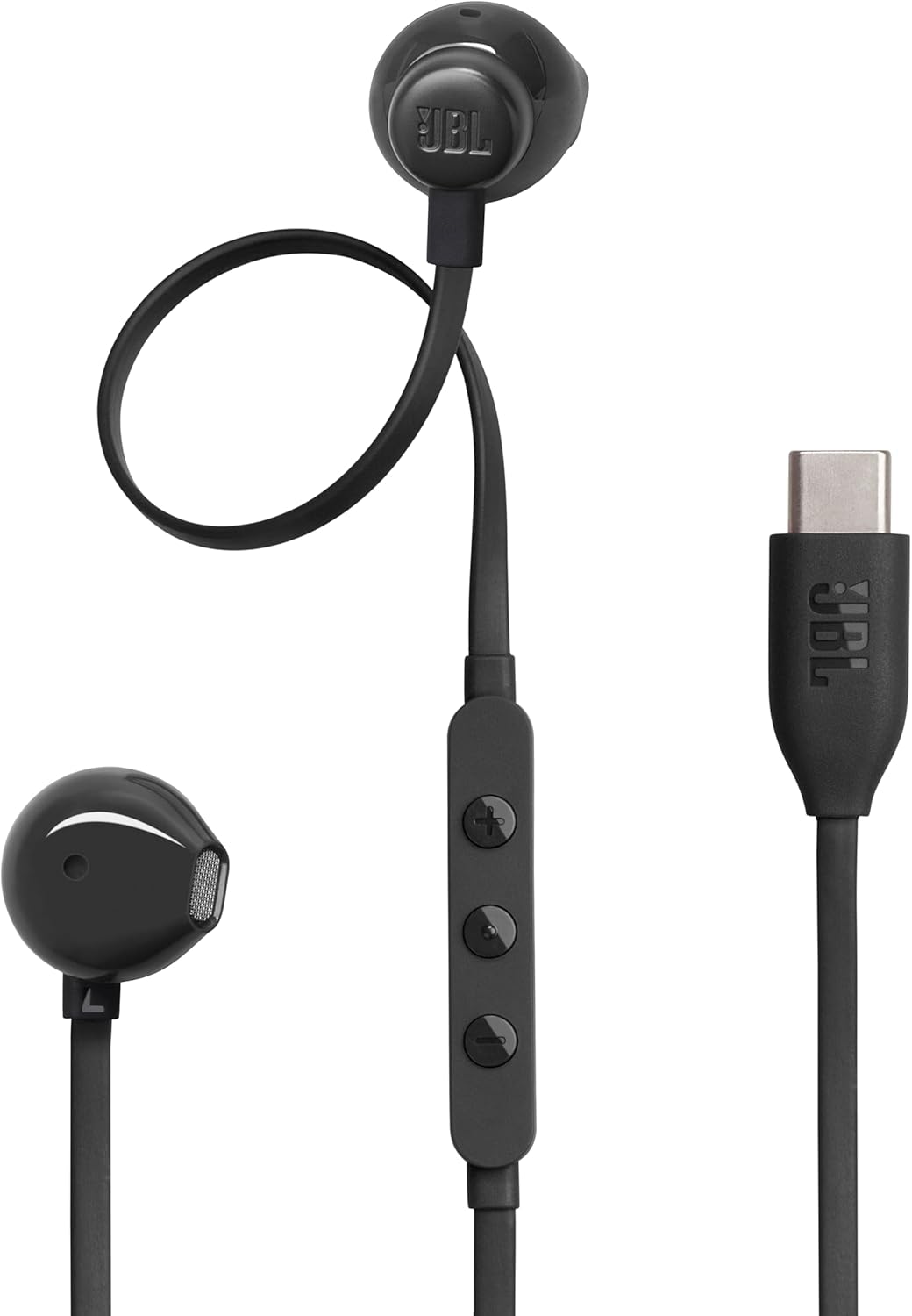 JBL TUNE 305C USB-C Wired Hi-Res In-Ear Headphones, Black