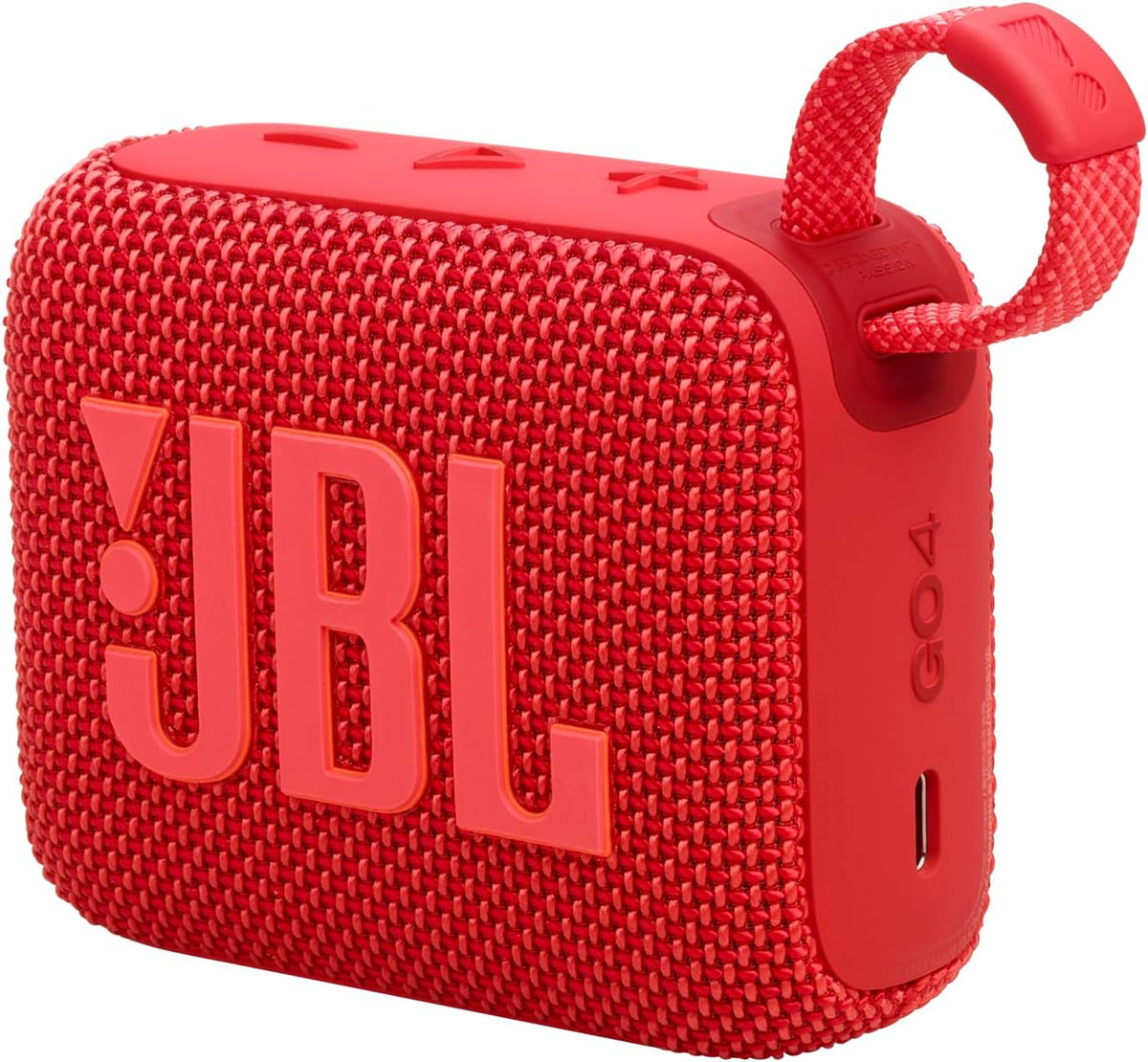 JBL GO 4 – Ultra-Portable Bluetooth Speaker with AURACAST, Powerful Sound, 7H Playtime & Sleek Design, JBLGO4RED, Red