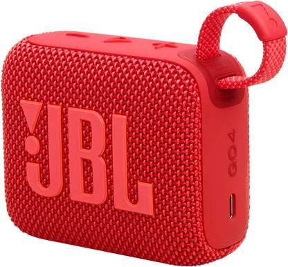 JBL GO 4 – Ultra-Portable Bluetooth Speaker with AURACAST, Powerful Sound, 7H Playtime & Sleek Design, JBLGO4RED, Red