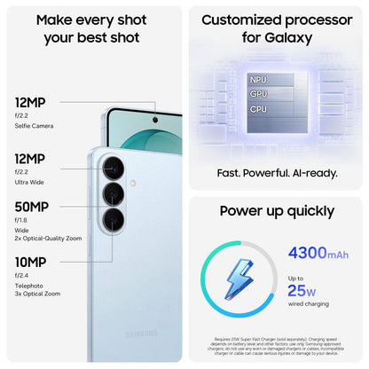 Samsung Galaxy S26, Android Smartphone, Powerful Processor, Galaxy AI, Durable Battery-Internatonal Version