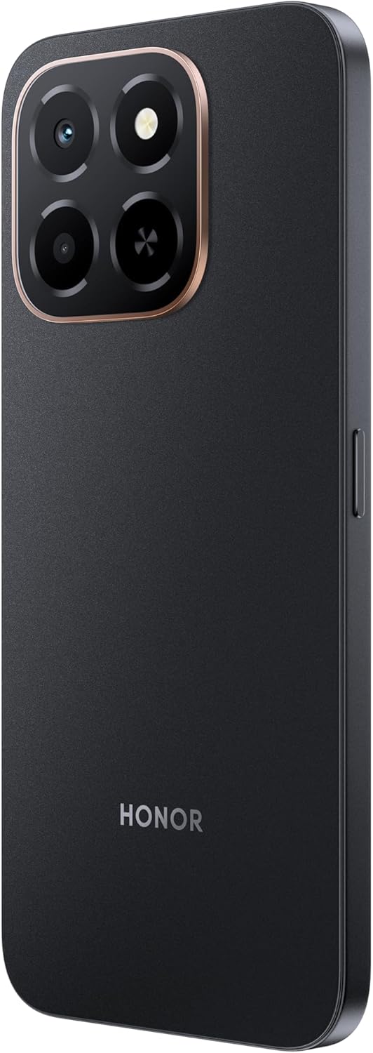 Honor X6c smartphone with 6GB RAM and 128GB storage, featuring a 6.61-inch display with 120Hz refresh rate, 50MP camera, 35W fast charging, dual SIM-Middle East Edition.