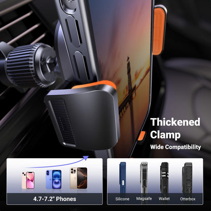 UGREEN Phone Mount for Car Strong Suction Cup, Car Phone Holder for Dashboard Windshield Air Vent Big Phone Friendly Cell Phone Holder Compatible with iPhone 16/15/14/13/Plus/Pro/Pro Max Smartphone