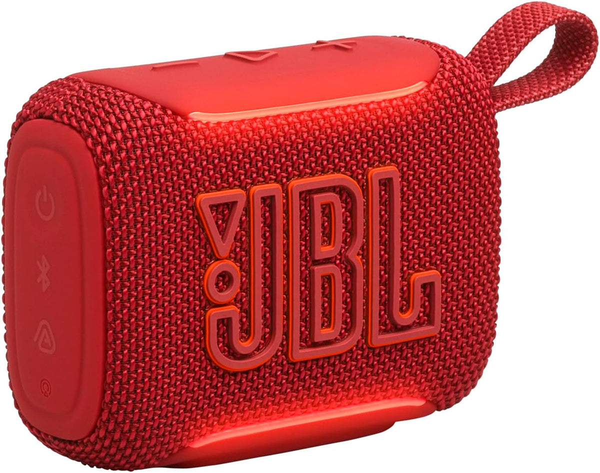 JBL GO 4 – Ultra-Portable Bluetooth Speaker with AURACAST, Powerful Sound, 7H Playtime & Sleek Design, JBLGO4RED, Red