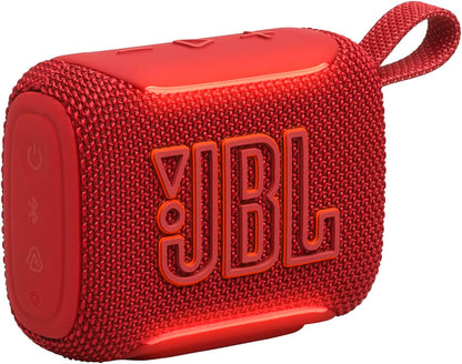 JBL GO 4 – Ultra-Portable Bluetooth Speaker with AURACAST, Powerful Sound, 7H Playtime & Sleek Design, JBLGO4RED, Red