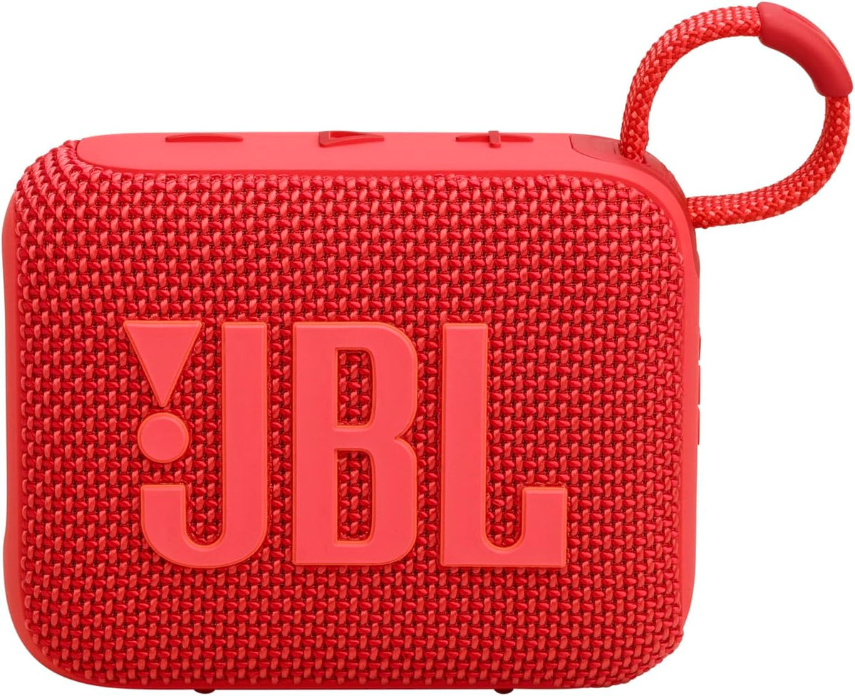 JBL GO 4 – Ultra-Portable Bluetooth Speaker with AURACAST, Powerful Sound, 7H Playtime & Sleek Design, JBLGO4RED, Red