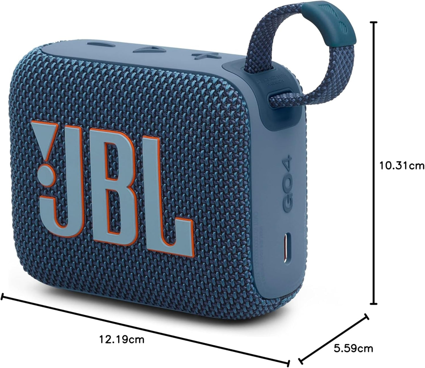 JBL Go 4 ultra-portable Bluetooth speaker with Auracast, powerful sound, 15-hour playtime, and a stylish design – JBLGO4BLK, Black