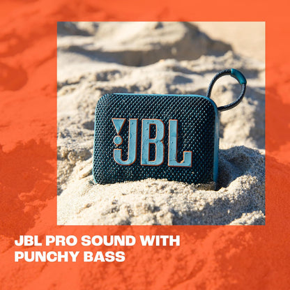 JBL Go 4 ultra-portable Bluetooth speaker with Auracast, powerful sound, 15-hour playtime, and a stylish design – JBLGO4BLK, Black