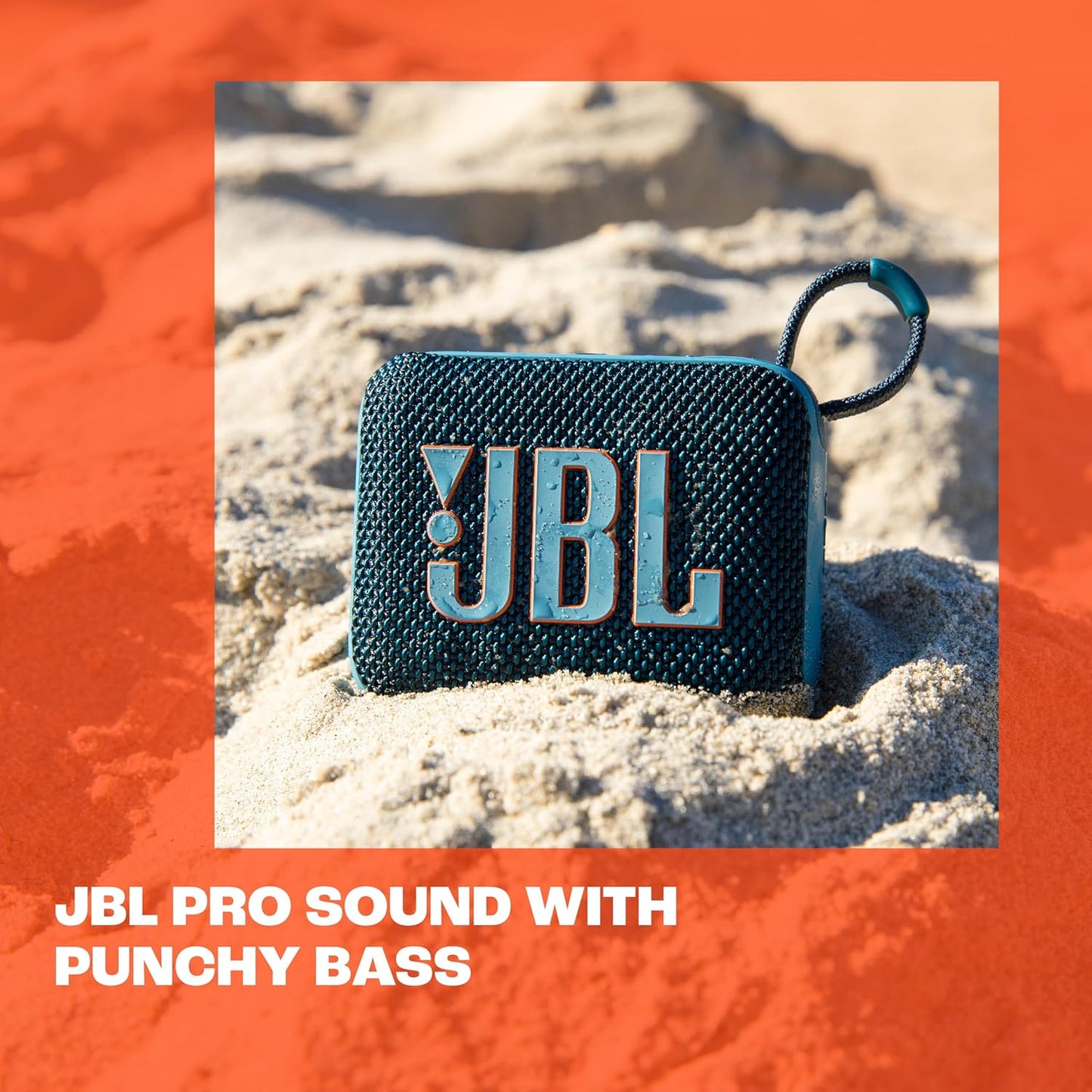 JBL Go 4 ultra-portable Bluetooth speaker with Auracast, powerful sound, 15-hour playtime, and a stylish design – JBLGO4BLK, Black