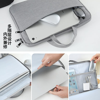 Source Factory Laptop Bag 14inch 15inch Computer Bag Portable Laptop Bag Lightweight Business Briefcase