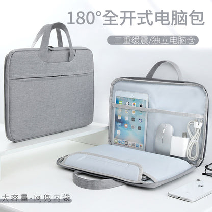 Source Factory Laptop Bag 14inch 15inch Computer Bag Portable Laptop Bag Lightweight Business Briefcase