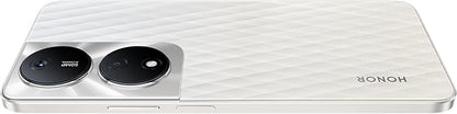 هاتف Honor X7b 5G بذاكرة وصول عشوائي 16 جيجابايت (8+8 جيجابايت ممتدة) وذاكرة قراءة فقط 256 جيجابايت، بشريحتين اتصال، وشاشة فائقة السطوع، وبطارية فائقة التحمل 6000 مللي أمبير في الساعة، فضي كريستالي - إصدار الإمارات العربية المتحدة 