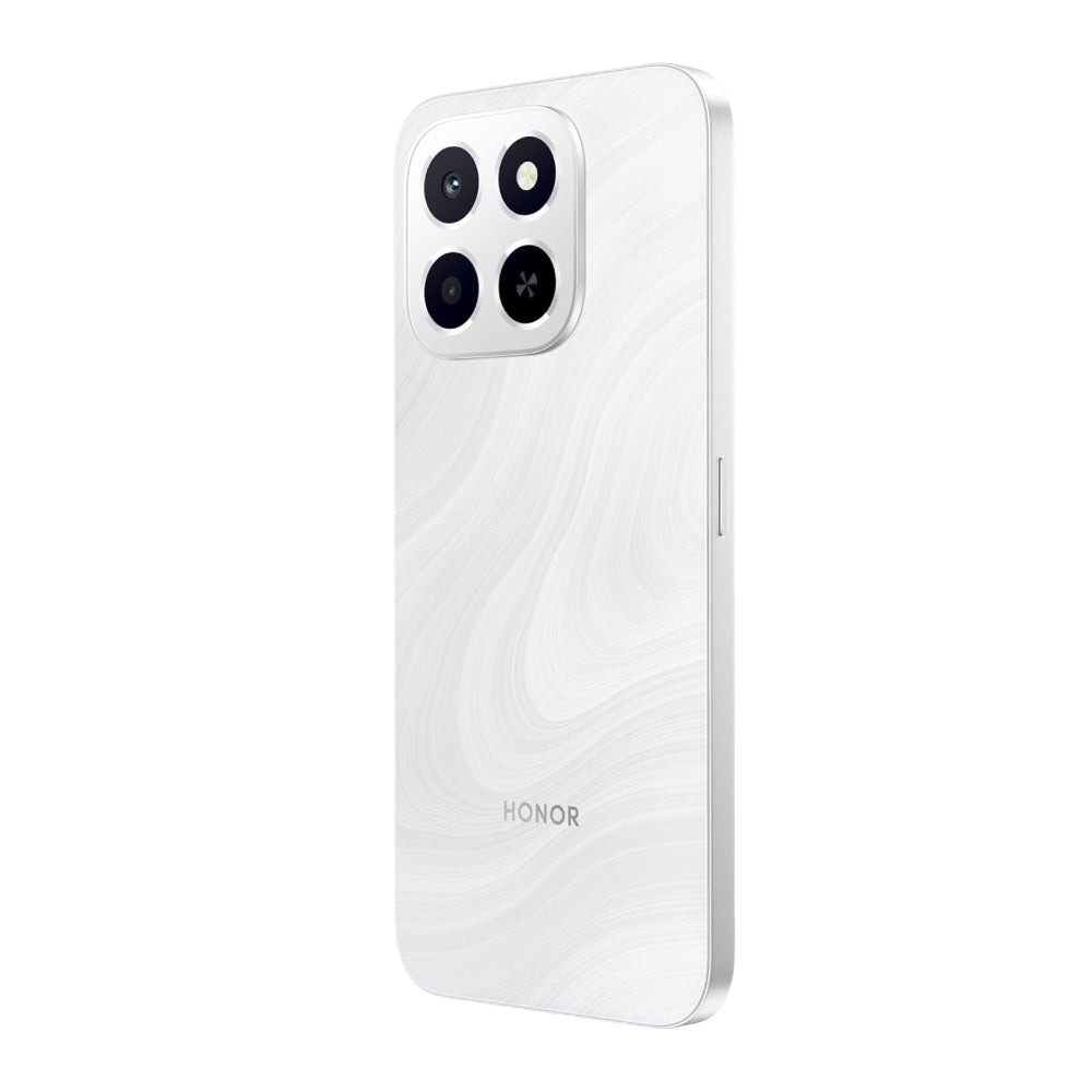 Honor X6c smartphone with 6GB RAM and 128GB storage, featuring a 6.61-inch display with 120Hz refresh rate, 50MP camera, 35W fast charging, dual SIM-Middle East Edition.