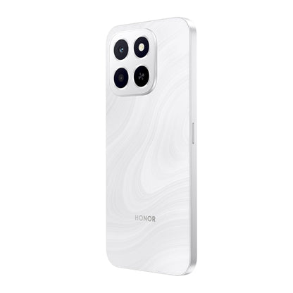 Honor X6c smartphone with 6GB RAM and 128GB storage, featuring a 6.61-inch display with 120Hz refresh rate, 50MP camera, 35W fast charging, dual SIM-Middle East Edition.
