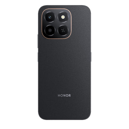 Honor X6c smartphone with 6GB RAM and 128GB storage, featuring a 6.61-inch display with 120Hz refresh rate, 50MP camera, 35W fast charging, dual SIM-Middle East Edition.