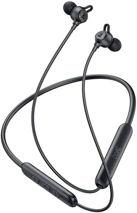 Rockerz Strive Wireless Neckband with ENx™ Technology, 30 Hours Playtime, ASAP™ Charge, Bluetooth v5.3, Beast™ Mode (Onyx Black)