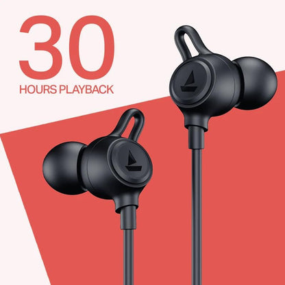 Rockerz Strive Wireless Neckband with ENx™ Technology, 30 Hours Playtime, ASAP™ Charge, Bluetooth v5.3, Beast™ Mode (Onyx Black)